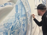 leonkeer-workinprogress-streetart-mural-3d-delftblue-ceramic-straatmuseum