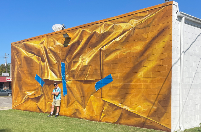 leonkeer-mural-3d-gift-wrapped-streetart-holland-golden-package